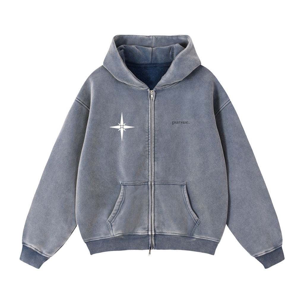 Star Heart Zip Up